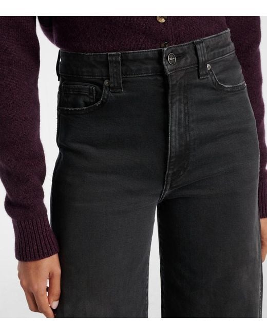 Khaite Blue Wide-Leg Jeans Dane