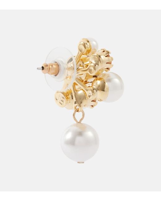 Orecchini Bristol Bagnati di Jennifer Behr in White