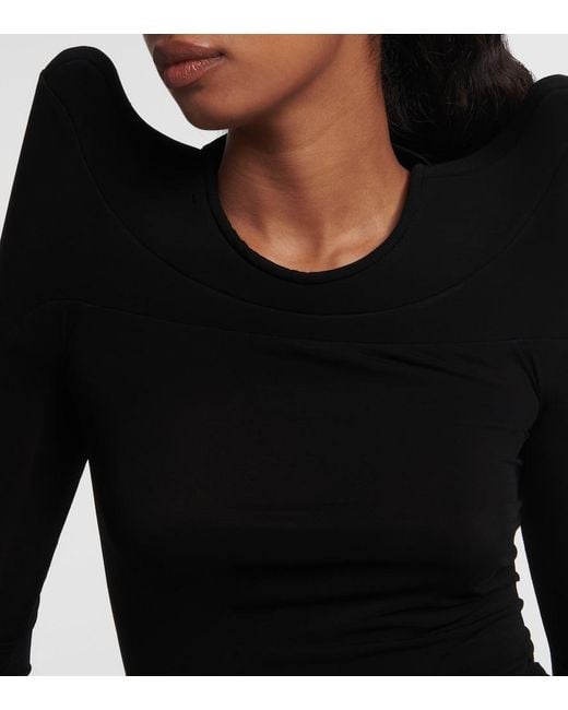 Rick Owens Black Jersey Top
