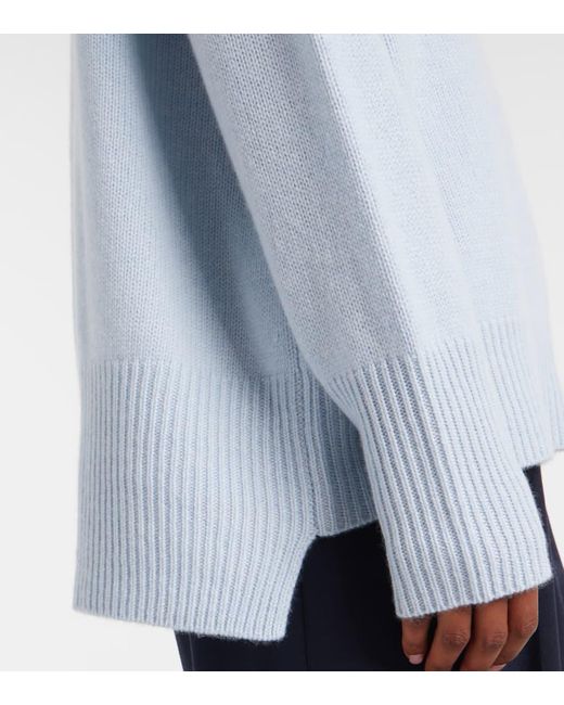 Lisa Yang White Oversize-Pullover Heidi Aus Kaschmir