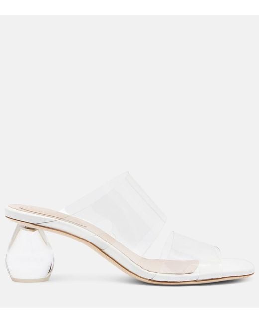 Simone Rocha White Pu Mules