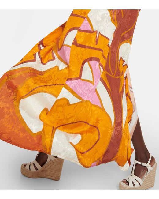 Johanna Ortiz Orange Bedruckter Kimono