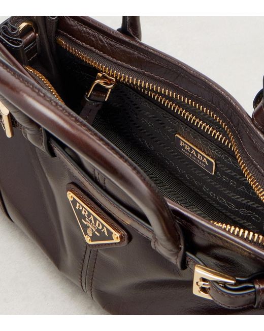 Borsa Bonnie Mini di Prada in Brown