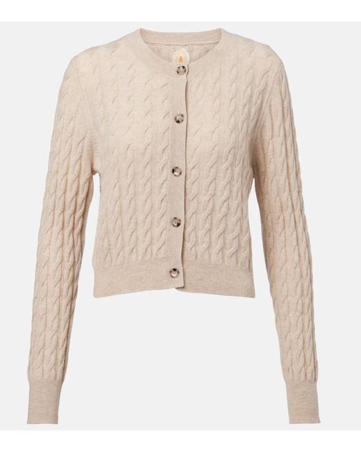 Jardin Des Orangers Natural Wool And Cashmere Cardigan