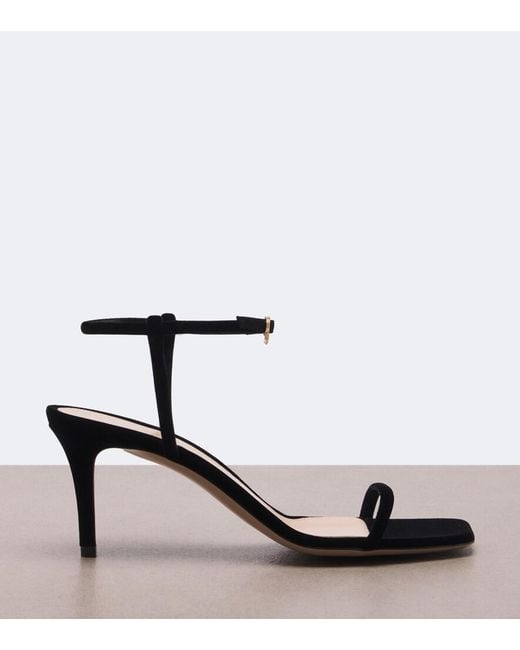 Gianvito Rossi Black Velvet Sandals