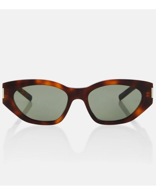 Saint Laurent Brown Sl 638 Cat-eye Sunglasses