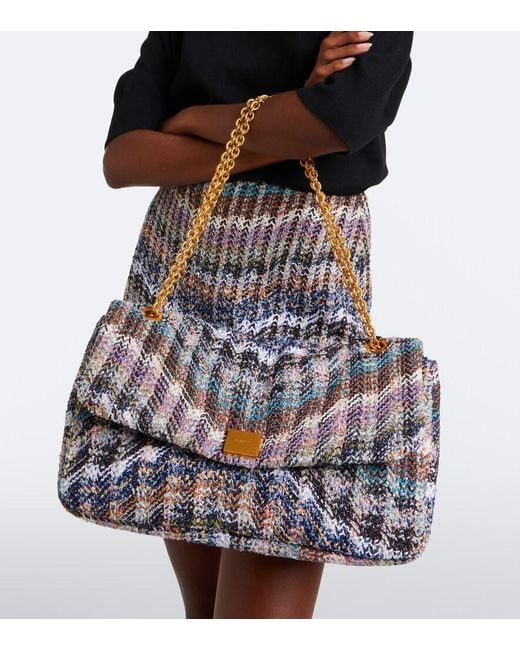 Missoni Metallic Small Knitted Shoulder Bag