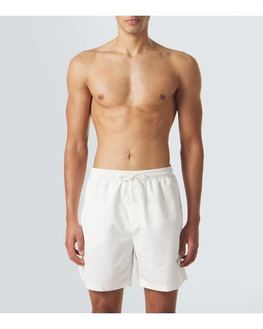 Brunello Cucinelli White Swim Trunks for men