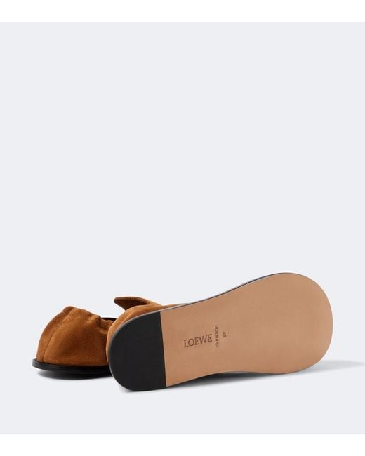 Mocassini Flex di Loewe in Brown da Uomo
