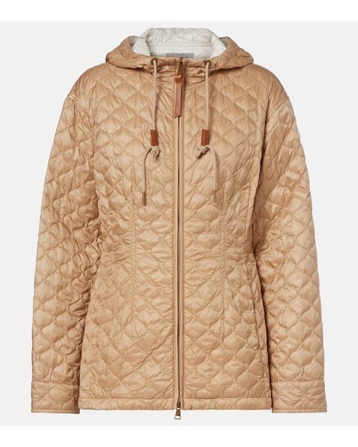 Moncler Brown Arum Quilted Down Jacket
