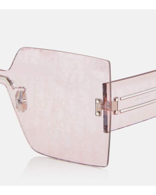 Dior Pink Diorclub M5u Square Sunglasses