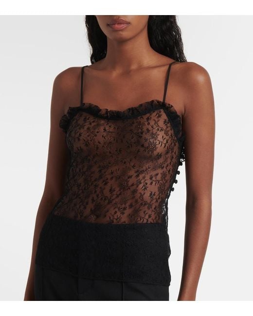 Chloé Black Satin Camisole