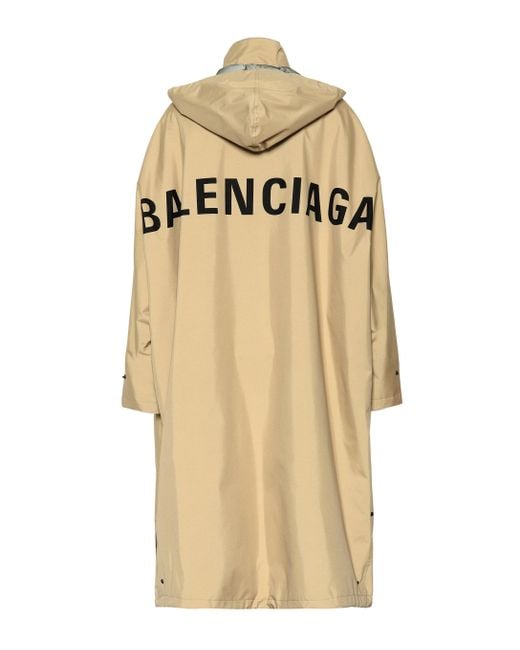 Balenciaga Oversized Raincoat Natural | Lyst UK