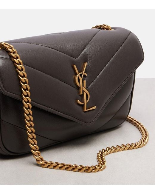 Borsa A Tracolla Loulou Mini di Saint Laurent in White