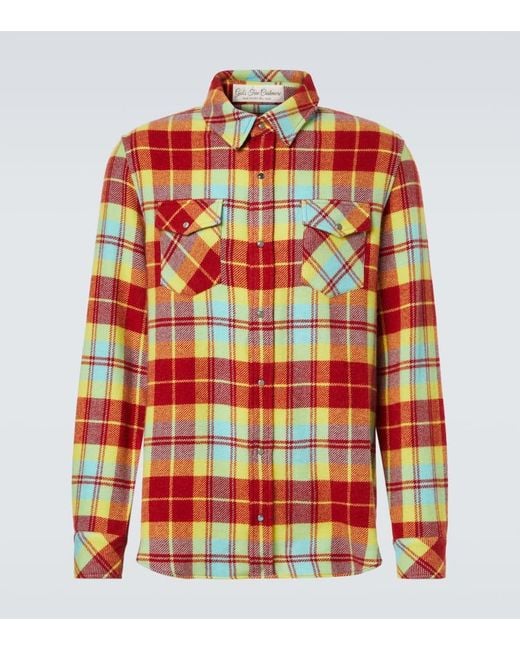 God's True Cashmere Hemd Aus Kaschmir Mit Labradorit in Red für Herren