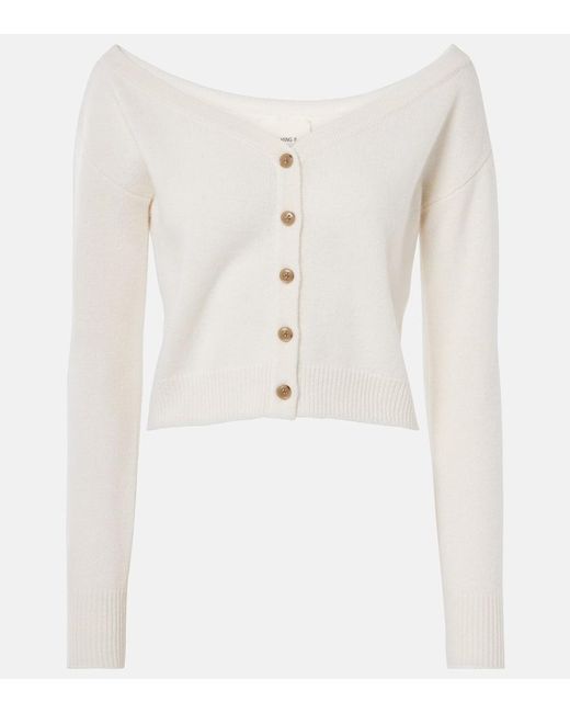 Lisa Yang White Zaya Cashmere Cardigan