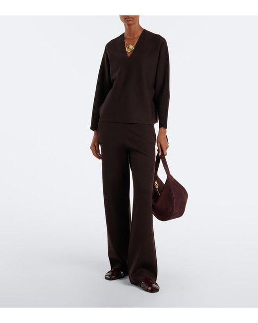 Max Mara Black Wool-Blend Sweater