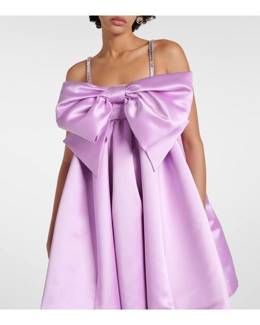 Robe en satin Nina Ricci en coloris Purple