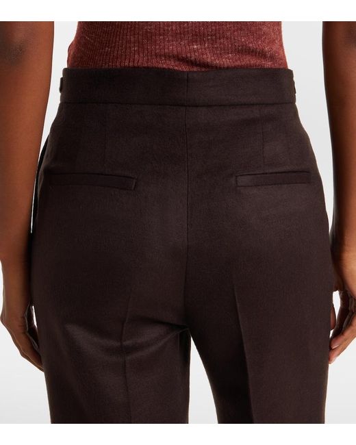Gabriela Hearst Brown Vesta Silk Flared Pants