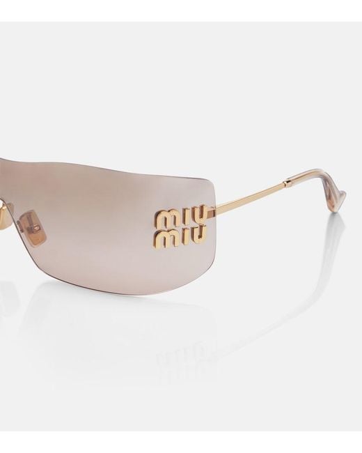 Miu Miu Natural Aube Shield Sunglasses