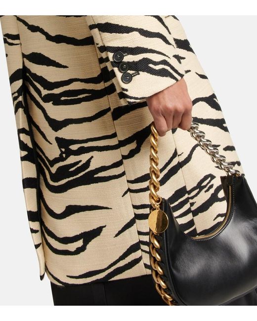Stella McCartney Multicolor Printed Double-Breasted Coat