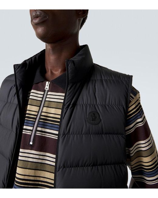 Moncler Black Lechtal Down Vest for men