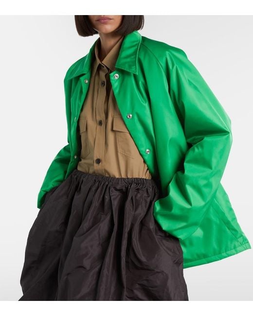 Prada Green Re-Nylon Oversized Blouson Jacket