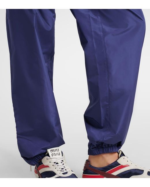 X New Balance Pantalones Deportivos De Popelin Miu Miu de color Blue