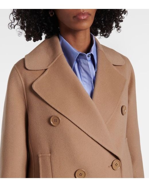 Max Mara Natural Custodi Wool Coat