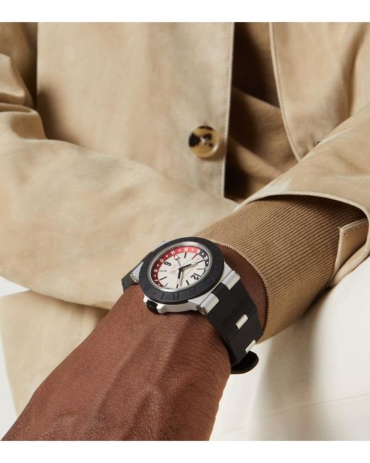 BVLGARI Metallic Aluminium Watch for men