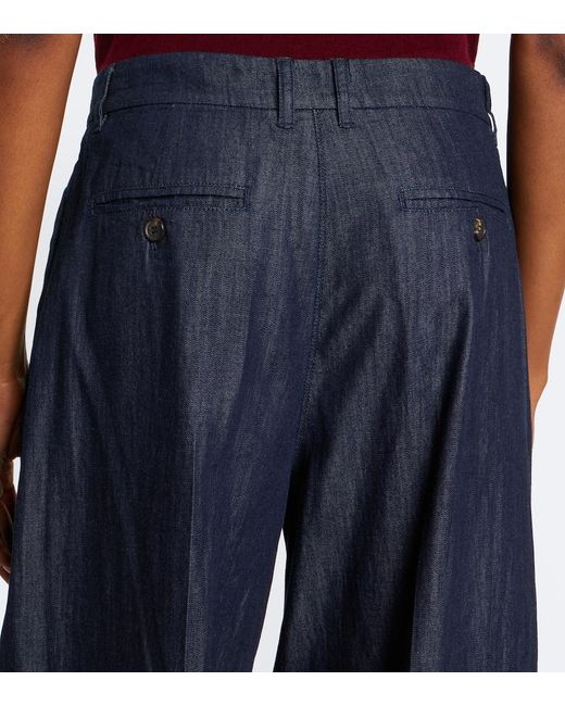 Max Mara Blue Wide-Leg Jeans