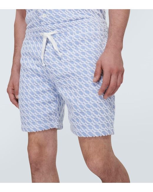 Shorts Afador di Orlebar Brown in Blue da Uomo