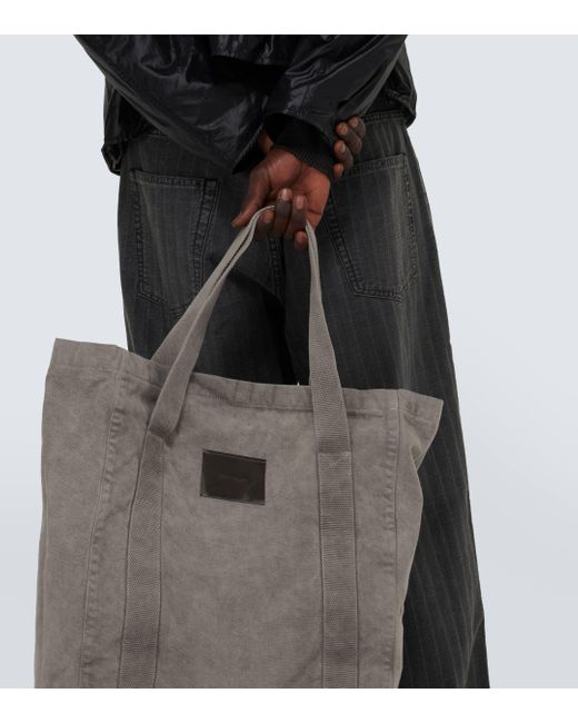 Our Legacy Gray Flight Canvas Tote Bag for men