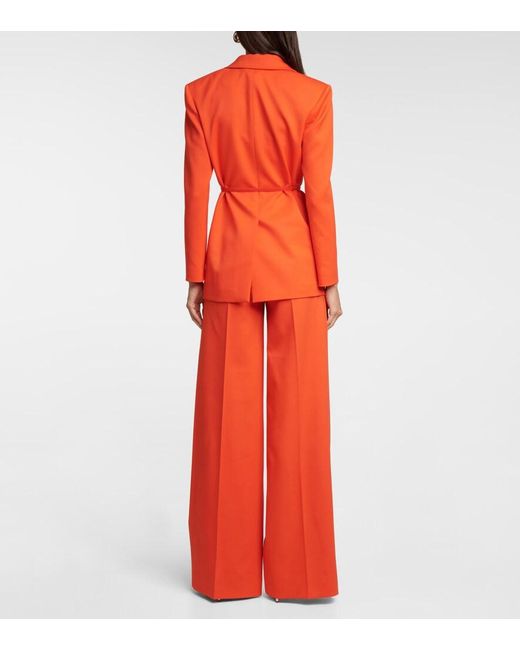 Altuzarra Orange Fenice Wool Blazer