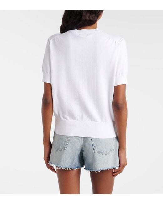Polo Ralph Lauren White Cotton-Blend Cardigan