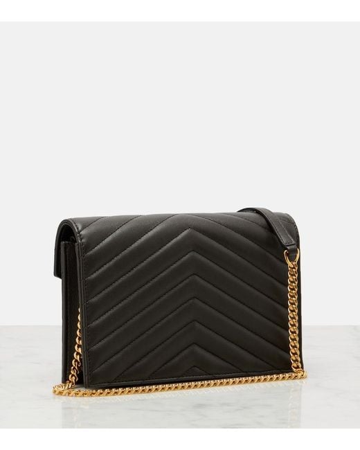 Saint Laurent White Portemonnaie Mit Kettenriemen Cassandre Envelope