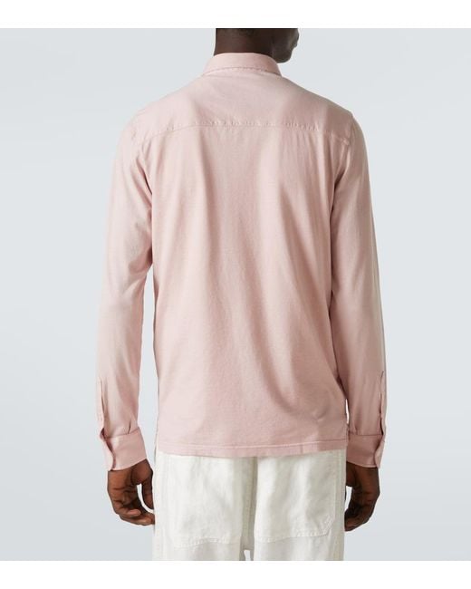 Camicia Jason di Fedeli in Pink da Uomo