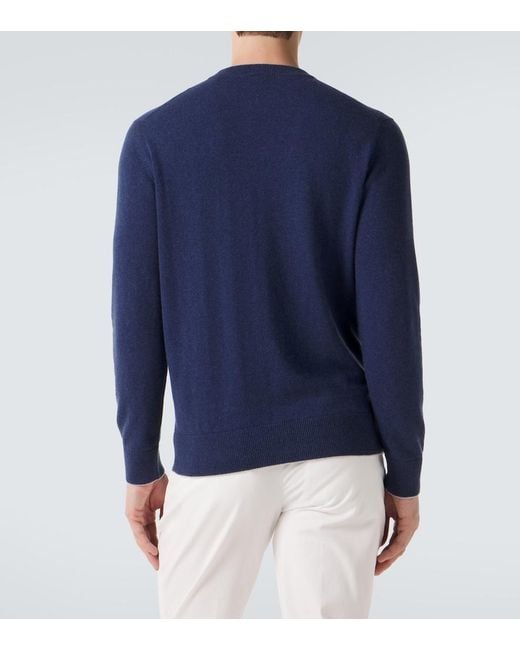 Eleventy Blue Cashmere Sweater for men
