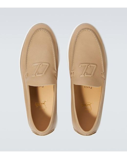 Mocassins Varisboat En Cuir Christian Louboutin pour homme en coloris White
