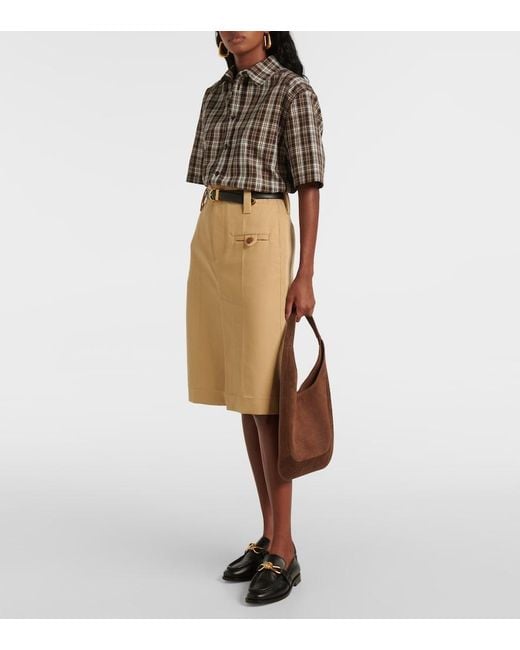 Aesther Ekme Brown Midi Suede Shoulder Bag
