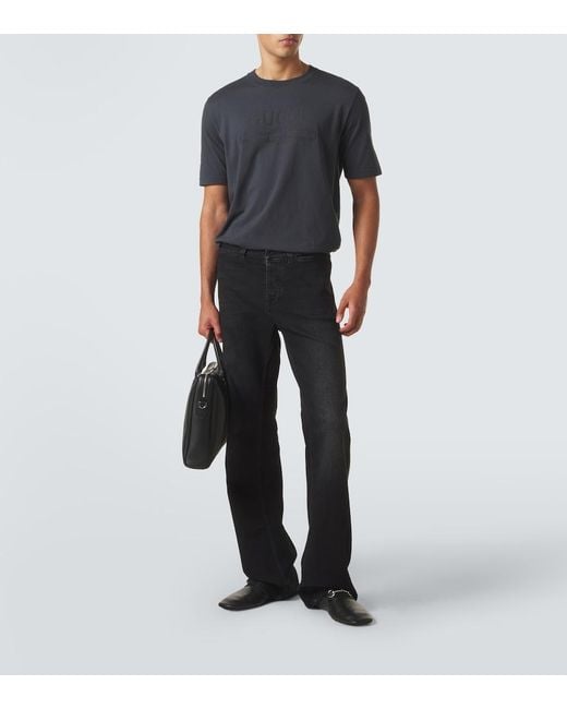 Gucci Black Leather Briefcase for men