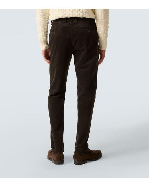 Pantaloni Regular di Sunspel in Black da Uomo