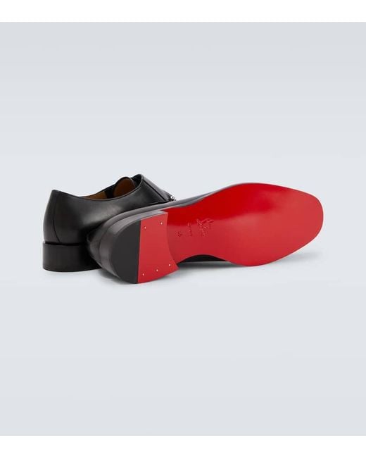 Christian Louboutin Monkstrap-Schuhe Chambelimonk Aus Leder in Black für Herren