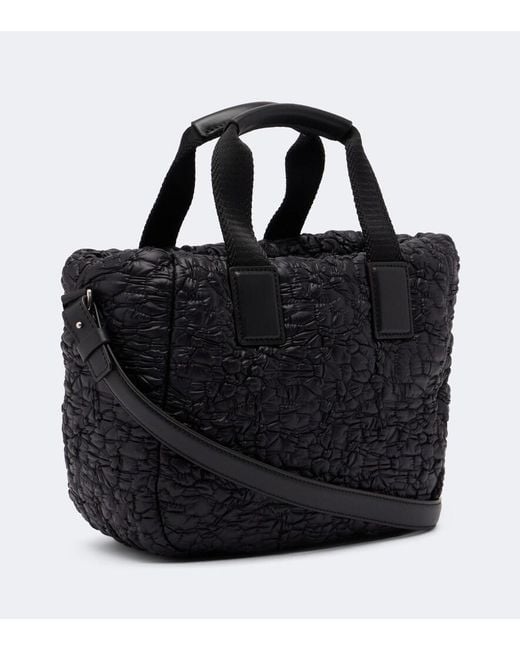 Moncler Black Caradoc Mini Quilted Top-Handle Bag