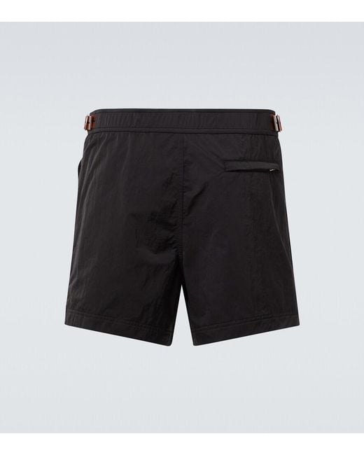 Zegna Black Rio Swim Trunks for men