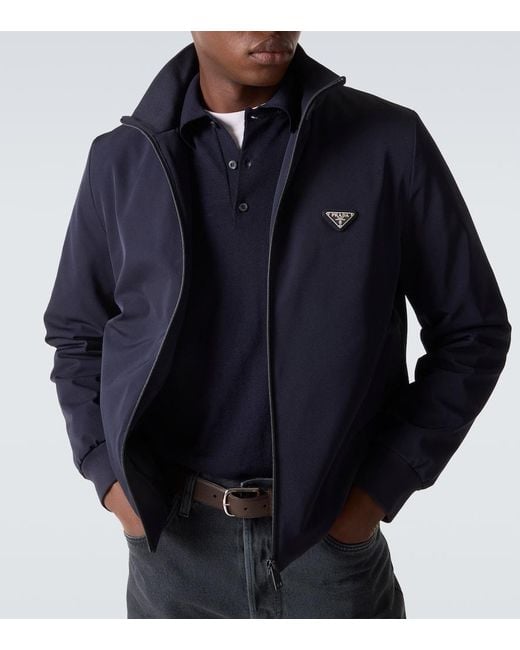 Prada Blue Logo Track Jacket for men