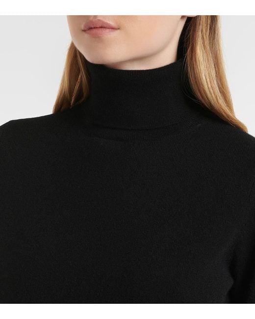 Jardin Des Orangers Black Cashmere Turtleneck Sweater