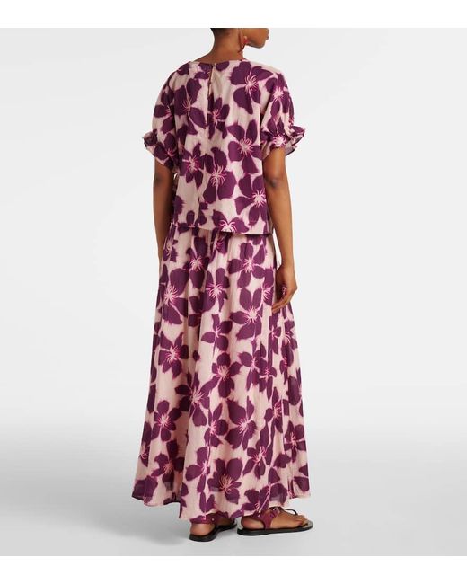 Velvet Pink Bluse Delilah Aus Baumwollpopeline