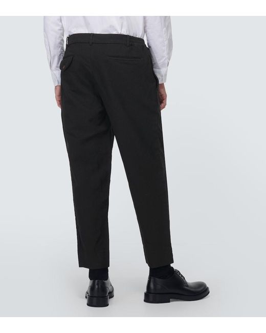 Comme des Garçons Black Mid-Rise Cropped Pants for men