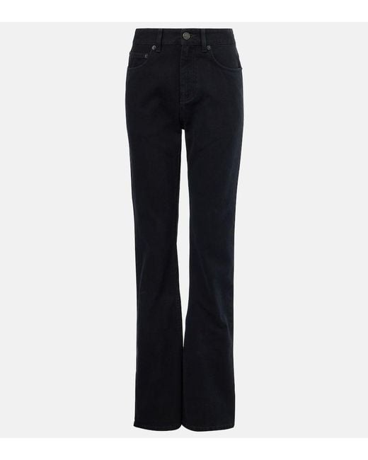 Balenciaga Black Mid-Rise Bootcut Jeans